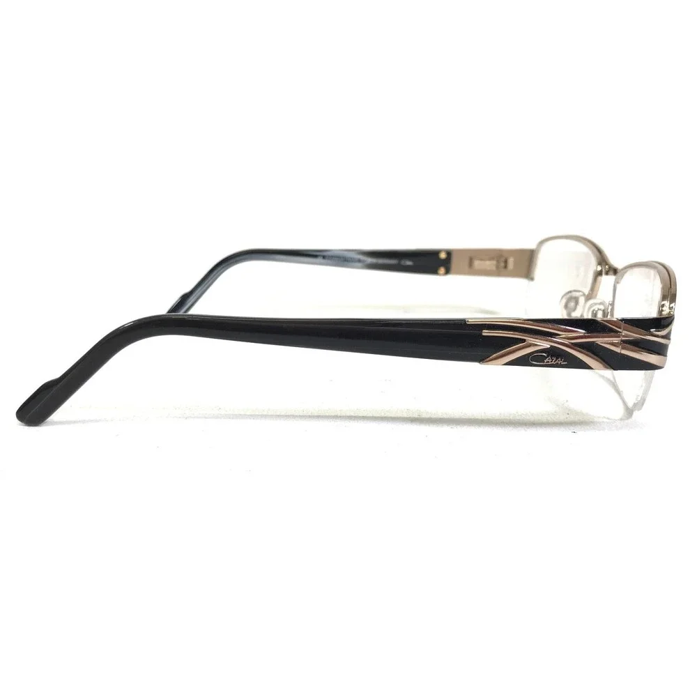 Cazal Eyeglasses Frames MOD.1055 COL.001 Brown Gold Rectangular 53-17-135